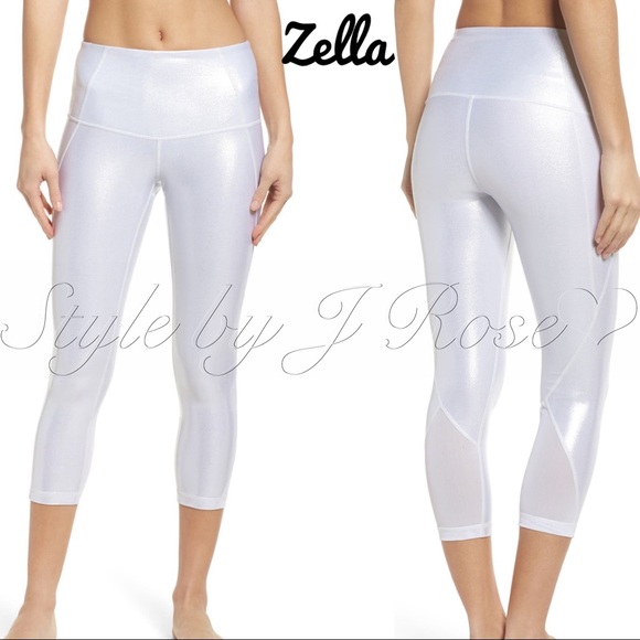 Zella Hatha Glitter High Waist Crop 